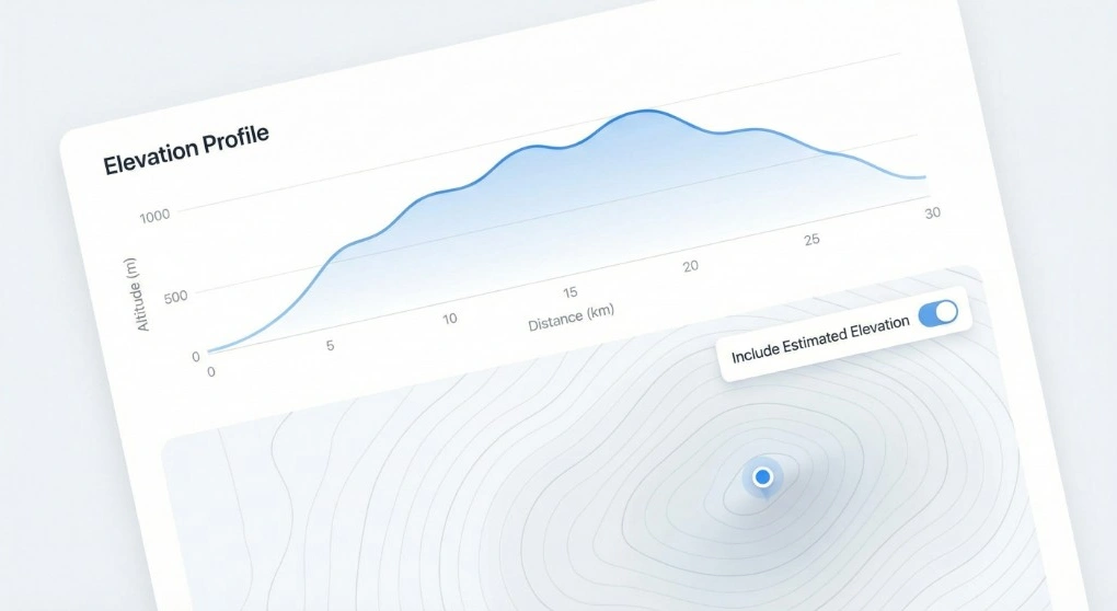 GPXに推定標高を含める
