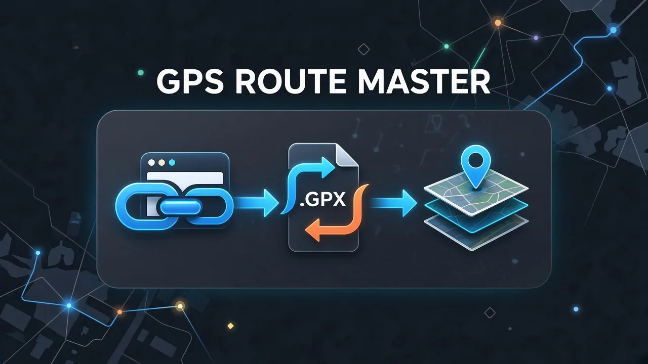 Flussdiagramm: Routen-URL im Vergleich zu My Maps KML in GPX