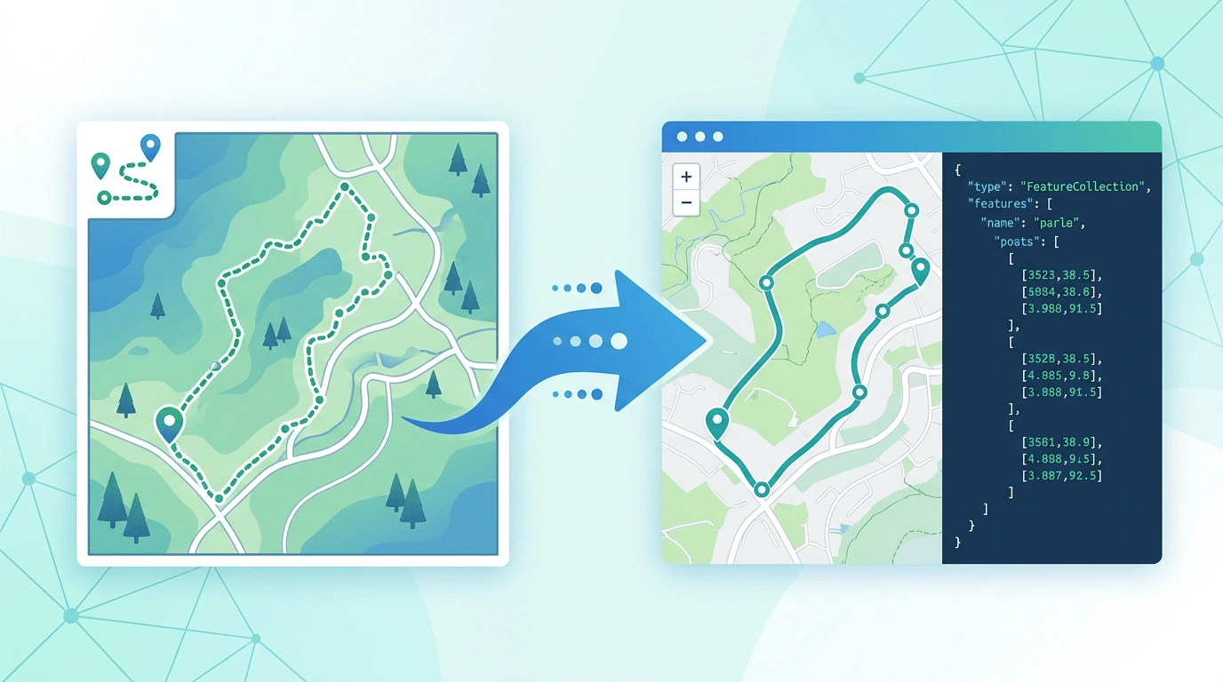 GPXからGeoJSONへの変換