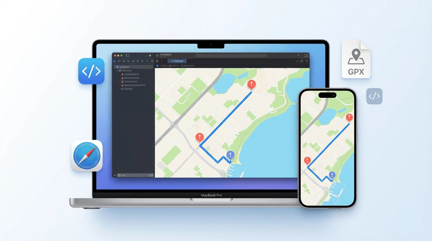 Google Maps GPX waypoints for iPhone Xcode